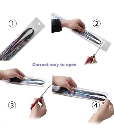 Dsoar 1600 Strands Glitter Hair Tinsel Extensions 36 Inch 10 Colors Hair Strands Kit Sparkling Shiny Hair Flair Party Highlights Heat Resistant Extensions Bling Synthetic Hairpieces for Women Girls Hair Tinsel Strands 10 colors - Buy Online on GoSupps.com