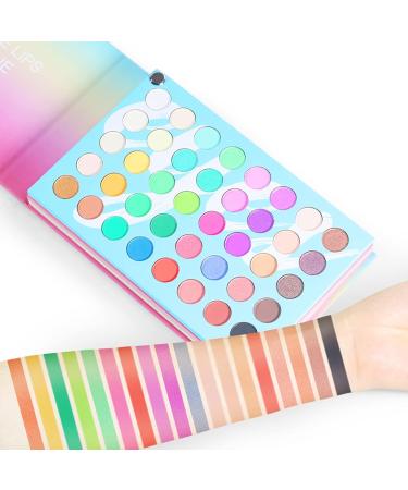 Eyeshadow Palette Long Lasting Waterproof Eye Shadow 121-Colors | All-in-1 Board Matte Eye Shadow Pearlescent Nude Makeup Palette Eyes Cosmetic - Buy Online on GoSupps.com