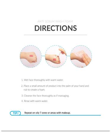 Buy Anti-Sebum Wash Foam 100ml - Clear Oily Skin | International Shipping Available - Buy Online on GoSupps.com
