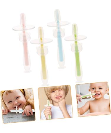 ABOOFAN 20 STK Baby Toothbrush Set | Manual Infant Toothbrush for 6-12 Months | Travel Baby Toothbrush with Suction Cup & Sound Wall - Buy Online on GoSupps.com