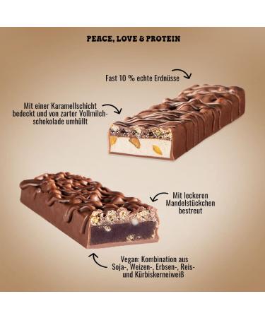 Buy Weider Joes Vegan Soft Bar - Delicious Protein Bar with Almonds | 12 x 50g - Guilt-Free Brownie Cappuccino Taste | International Shipping Available - Buy Online on GoSupps.com