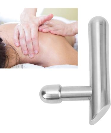 Hztyyier T-Bar Massager - Ergonomic Stainless Steel Massage Device for Deep Tissue Relief | Durable & Portable with Black Storage Bag - Buy Online on GoSupps.com