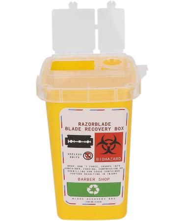 Sharps Disposal Container Disposal Blade Container Barbershop Hair Salon Shaving Knife Blade Disposal Collect Box for Home and Professional use(yellow) - Buy Online on GoSupps.com