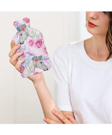 Unicorn Hot Water Bottle with Lid - Pain Relief & Cramps Relief | Rubber Hot Water Bag for Cold & Warm Therapy - Buy Online on GoSupps.com