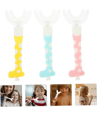 FOMIYES 15 Pack U-Shaped Children's Toothbrushes - Cartoon Design Durable ABS Perfect for Kids' Oral Hygiene - Buy Online on GoSupps.com