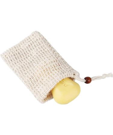  Dadabig 10 x Soap Bags Sisal Soap Bag Organic Soap Bag Soap Pouch Natural Fibre Soap Bag and Drawstring for Massage and Exfoliation - Buy Online on GoSupps.com