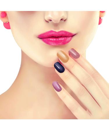 MWoot 8 Sheet Monochrome Nail Stickers with Files | DIY Nail Art & Fashion Decor | Self-Adhesive Manicure Stickers - Buy Online on GoSupps.com