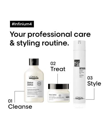 L'Oreal Professionnel Infinium 4 Strong Hold Hairspray 10.2 Oz. | Natural Feel & Shine | All Hair Types - Buy Online on GoSupps.com