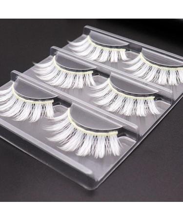 Buy White False Eyelashes | Best Cosplay & Masquerade Makeup Accessories | International Shipping - Buy Online on GoSupps.com
