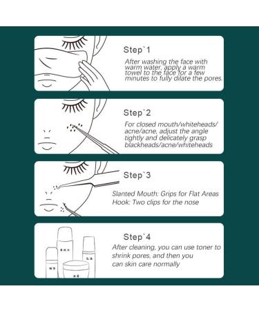 Professional Ultra-fine No. 5 Acne Blackhead Removal Tweezers Beauty Salon Pimples Care Clip Face Needles Deep Cleaner Tool Skin Diaphragm Clip - Buy Online on GoSupps.com