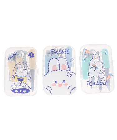 Healeved 3 Sets Nail Set Wedding Flag Picks Nail File for Babies Nail File Honeycomb Lip Gloss Tube Beauty Kit Nails Tools Beauty Tools Stainless Steel Girl Manicure Nail Clippers