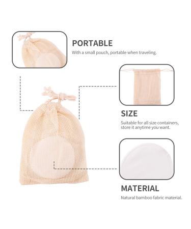 6-Pack Cotton Makeup Remover Pads - Washable Facial Puffs for Women | Eco-Friendly Cosmetic Pads - Buy Online on GoSupps.com