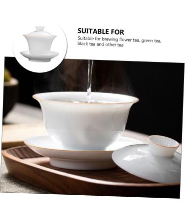 Alipis 1 Set Household Ceramics Coffee Drinking Tea Kung Saucer Office Retro Chinese Kitchen Style Home - Buy Online on GoSupps.com