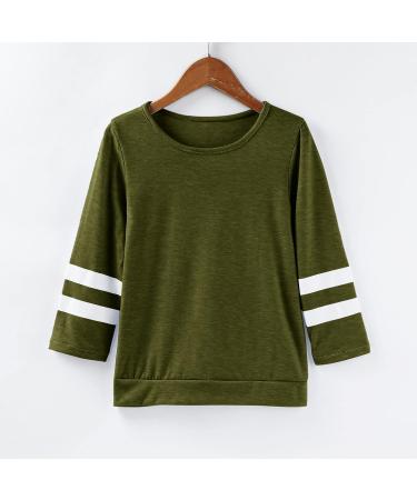 Girls Long Sleeve Green Striped Tunic Sweatshirt - 8-9 Years - Buy Online on GoSupps.com
