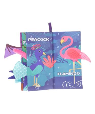 Upkoch fabric book toy for toddlers children's stuff Book toddler toy fabric book of early development toys children's toys book crumpled fabric for toddlers sorted color 26x11cm
