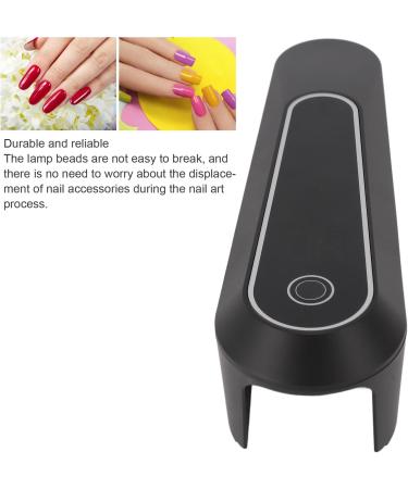 Saluaqui Quick Drying Cordless Handheld Nail Dryer Portable Mini UV Nail Lamp LED UV Ultraviolet Phone Glue Curing Lamp for Gel Nail Polish with Handheld Design (Black) - Buy Online on GoSupps.com