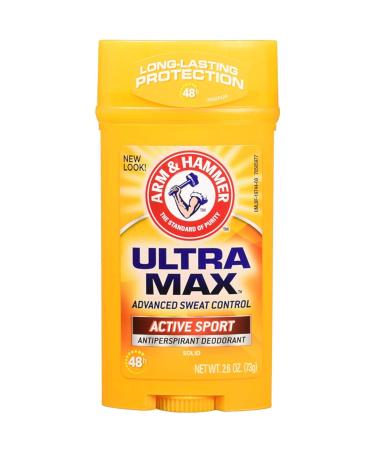 ARM & HAMMER ULTRAMAX Anti-Perspirant Deodorant Active Sport 2.60 oz ( Pack of 2)