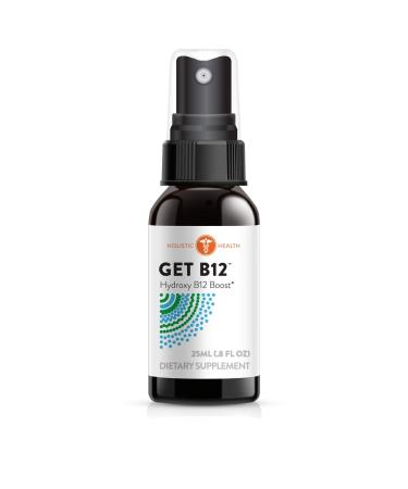 Holistic Health GET B12 Spray with Natural Orange Flavor Liquid Vitamin B12 for Maximum Absorption Hydroxy B12 Supplement for Energy Boost Better Focus and Enhanced Cognition 25 ML