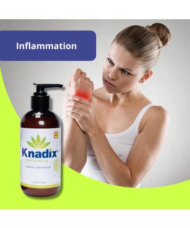Knadix Hemp Oil Cream Pack of 2 - 8oz each - Sensitive Skin Formula for Inflammation & Pain Relief - Moisturizing and Emollient - Buy Online on GoSupps.com