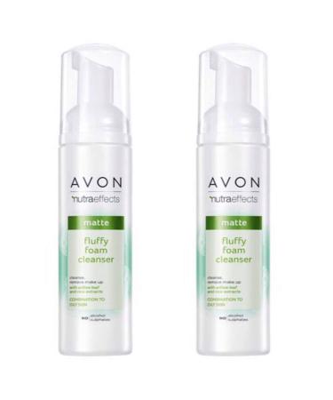 2x Avon Nutraeffects Mattifying Fluffy Foaming Cleanser/Face Wash- 150ml (300ml)