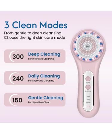 Apollo New Skin Care Facial Cleansing Brush - IPX7 Waterproof Rechargeable with 5 Brush Heads for Deep Cleansing & Massaging | Perfect for Men & Women - Buy Online on GoSupps.com