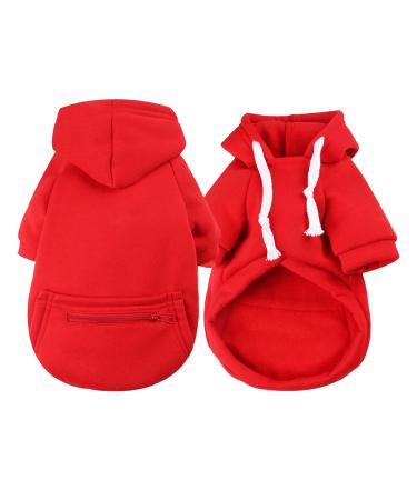 Waterproof dog coat winter warm jacket dog puppy sweater boy for little with bag-warm dog medium hoodie autumn clothing winter fleece pet clothing dogs (1107debka-Red XXXXL) XXXXL 1107debka-red