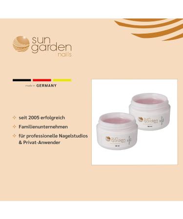 Sun Garden Nails 2x UV Fiberglass Gel Premium Set - Rose-Clear 30ml Pink - International Shipping - Buy Online on GoSupps.com