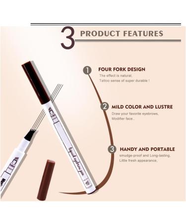 dijuidy 1ML Eyebrow Pencils Waterproof Eye Brow Portable Beauty Make Up Cosmetic Presents Dresser Professionals Beginners Chestnut - Buy Online on GoSupps.com