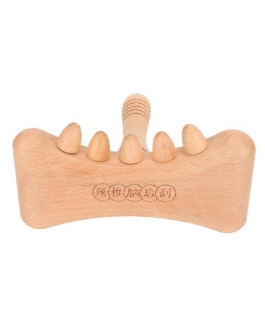 Wood-GUA-SHA massager handmade GUA-Sha-body-body massage massage device made of wood with rounded edges for cervical spine and shoulder