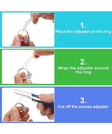 ToneGod Ring Size Adjuster - 8 Pack, 4 Sizes - Jewelry Sizer Mandrel for Loose Rings - Silicone Spiral Tightener Set - Buy Online on GoSupps.com