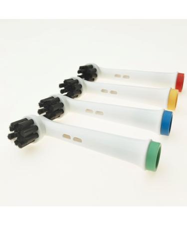 Replacement Toothbrush Heads for Oral-B Braun - Bamboo Charcoal Infused Refills (4 Pack) - Compatible with Models 3756 3757 3765 3744 3709 3762 4704 4739 4729 - International Shipping - Buy Online on GoSupps.com