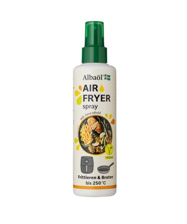 Alba l Recipe Book & Air Fry Spray 190ml | Cooking Baking & Air Frying Up to 250 C - Buy Online on GoSupps.com