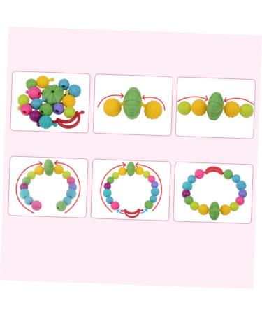 HEMOTON 1 Box Necklace Jewelry Little Girl Necklace Childrens Toy Pop Beads Toys Toys Jewelry Making Kit Toys DIY Necklaces Beads Bracelets Cute Bracelets for - Buy Online on GoSupps.com