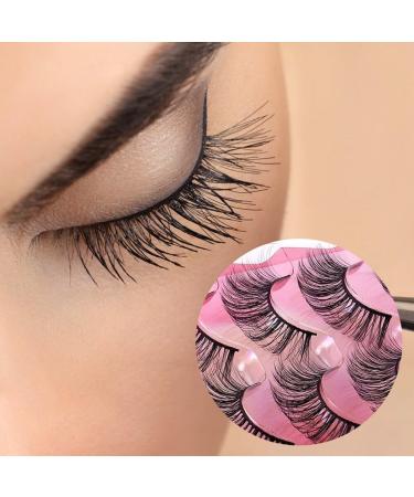 5 Pairs Natural False Eye Lashes 3D Multi-Layer Fake Eyelashes Extension Dense and Fluffy False Eyelash Cluster Naturally Curled False Eyelashes for Women Eye Makeup Type 7 - Buy Online on GoSupps.com