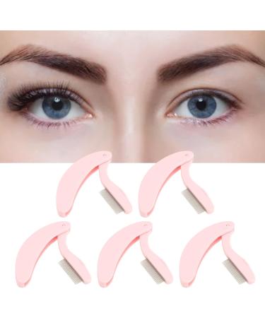 Stainless Steel Teeth Eyebrow Brush for Defining Lash Brow Makeup Applicator with Ergonomic Curve Handle Portable Design for Travel - Buy Online on GoSupps.com