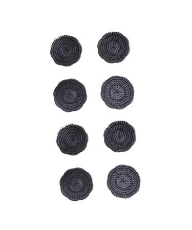 Magiclulu 8 STK Head massage brush scalps men's rabbit phone stand clean cleaning shampoo head massage clamp head massage comb shower portable shampoo scrubber hair bears man mediumx2pcs blackx2st