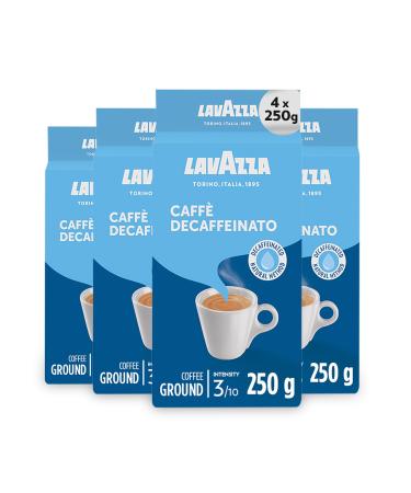 Lavazza Lavazza Dek Natural Method Decaffeinated Ground Coffee 250g (Pack of 4)