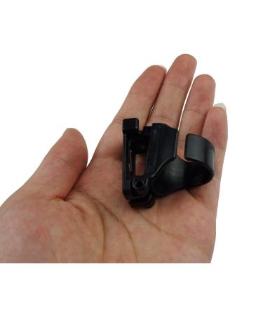 Zelerdo 4 Pack Black Plastic Snorkel Clip Set for Snorkeling and Scuba Diving - Buy Online on GoSupps.com