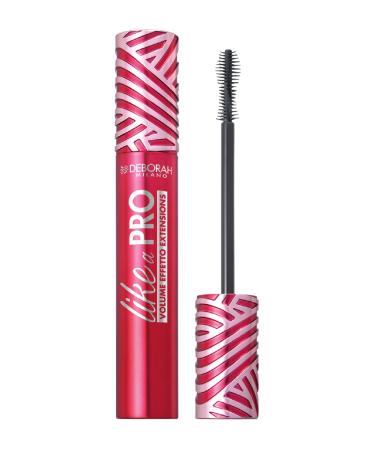 Deborah Milano - Mascara Like a Pro, gives extra volume and infinite length to the lashes that are defined and multiplied, extension effect, 12 ml