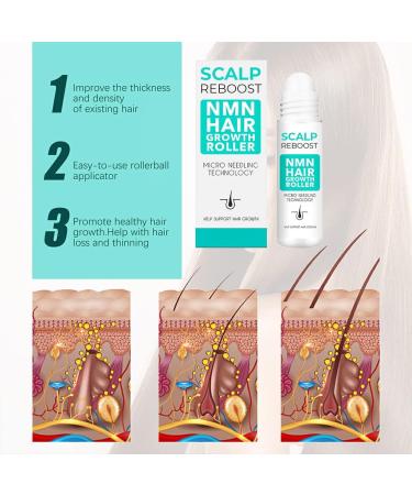 BOKIOESDE Dense Hair Growth Essence Roller Natural Ingredient Regrowth Anti-loss Nourishing Serum Haircare Beauty Supplies - Buy Online on GoSupps.com