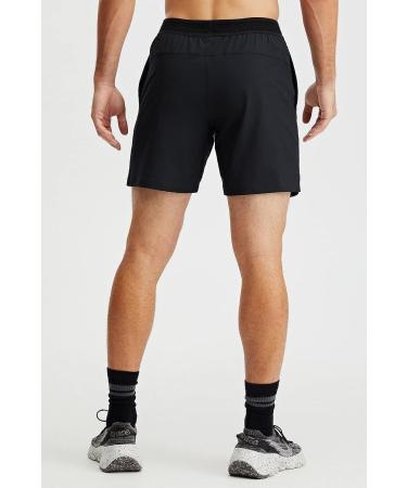 Fabletics Men's The Fundamental Short (Lined) - Black, XL | 7 Inseam, Lightweight Athletic Shorts for Workout, Running, Gym, Yoga - Buy Online on GoSupps.com