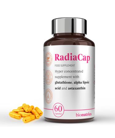 RadiaCap - Hyper-Concentrated Glutathione 500mg and Astaxanthin Alpha lipoic Acid for Brightening & Radiant Skin | Powerful Antioxidant | Reduce Signs of Aging | for Men & Women- 60 Capsules