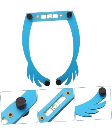 SKISUNO Eyebrow Threading Guide Stencil Eyebrow Alloy Outfit Positioning Measure Level Trimming Reusable Embroidery Measuring 25.5x1.3cm Blue - Buy Online on GoSupps.com