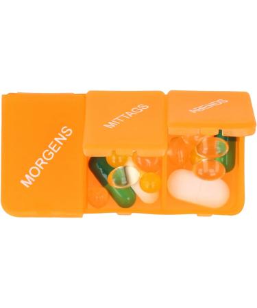 com-four 2x 7-Day Medication Dispenser - Easy Read Pill Box for Morning Noon Evening - Weekly Tablet Organizer with Divider - Alpine White - Buy Online on GoSupps.com