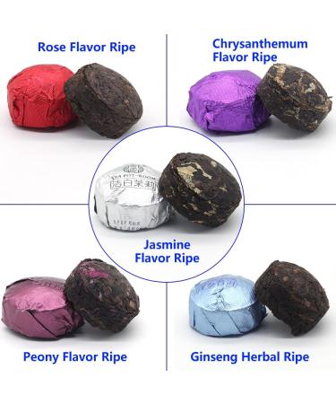 LWXLJMJZC -Yunnan Pu'er Tea Mini Tuo Cha 30 Pieces (10 Flavors * 3 Pieces) Pu-erh Tea China (Fermented and Unfermented) - Buy Online on GoSupps.com