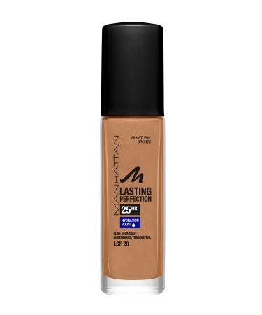 Manhattan Lasting Perfection 25 hours of make -up natural bronze 68 moisturizing foundation long -lasting high opacity for a flawless complexion 30 ml - Buy Online on GoSupps.com