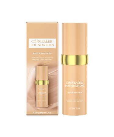 Full Coverage Foundation | 30ml Lightweight Water and Sweat Resistant Stain-Proof | Foundation for Women | For Women and Girls for Days Out Work and Shopping