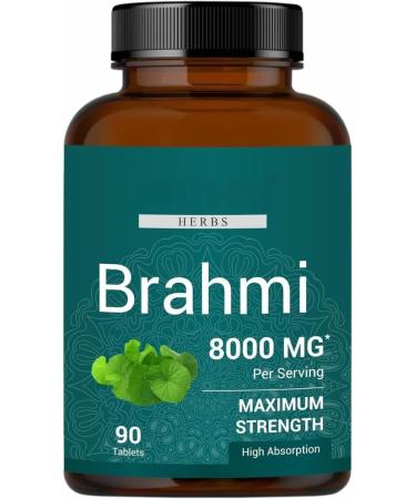 Bacopa Monnieri/Brahmi Tablet - 8000mg 90 Tablets
