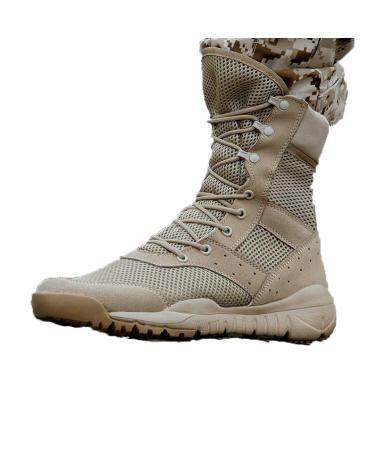 DESNBOOTS Men Women Ultrallight Outdoor Climbing Shoes Tactical Training Army Boots Summer Breathable Mesh Hiking Desert Boot Mesh Cloth 37