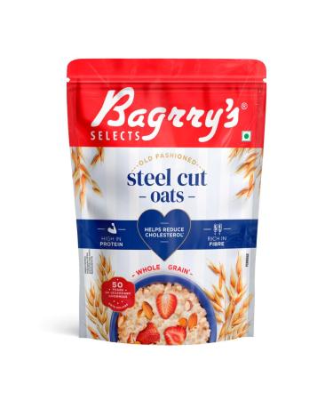 Bagrry's Steel Cut Avoine Sachet de 1 5 kg | Riche en fibres alimentaires et en prot ines | Aide la gestion du poids et la r duction du cholest rol | Vieille avoine Faishoned | C r ales de Grain entier 1.5 kg (Lot de 1)